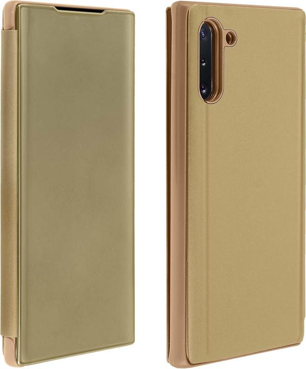Produktbild Avizar Samsung Galaxy Note 10 Flip Cover mit Spiegeleffekt & Standfunktion – Gold (Samsung Galaxy Note 10)