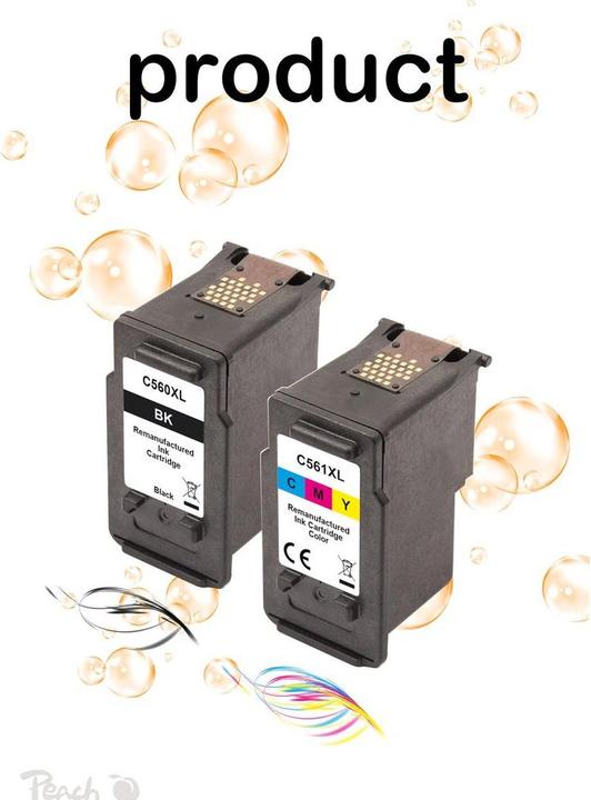 Produktbild Peach Tinte PG-560XL/CL-561XL Multi-Pack Black/Cyan/Magenta/Yellow (BK, C, M, Y)