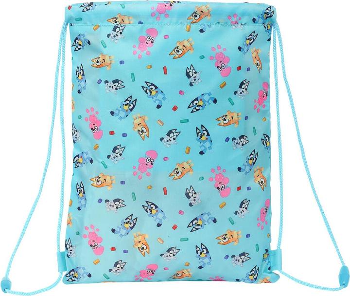 Produktbild Bluey Rucksacktasche mit Bändern Himmelsblau 26 x 34 x 1 cm