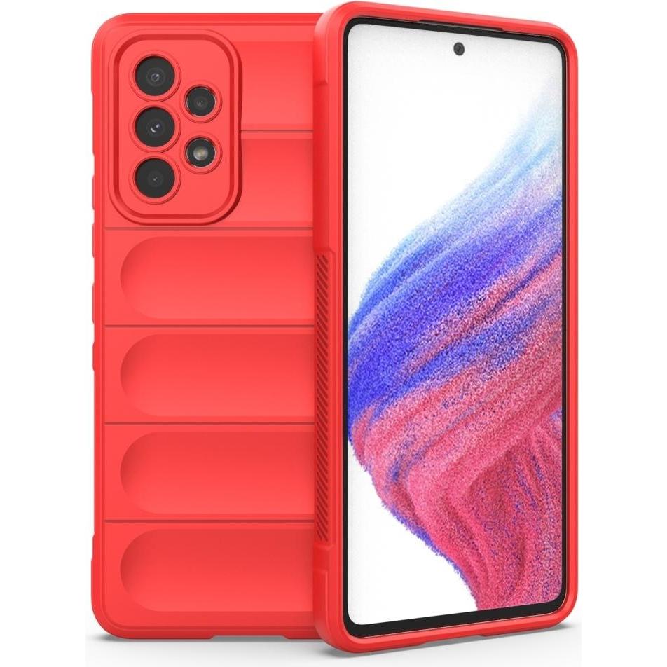 Screenguard CloudCase Samsung Galaxy A53 5G TPU Hülle (Samsung Galaxy A53 5G), Smartphone Hülle, Rot
