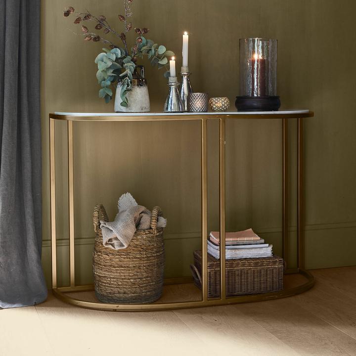 Produktbild Loberon Konsole Soréline antikgold/weiss (80)