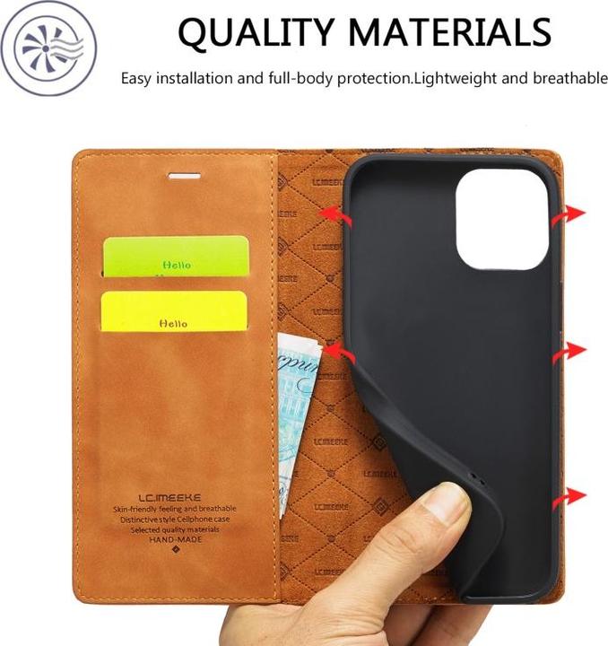 Produktbild Ueli Express Buch Etui Wallet mit Kartenfach (Apple iPhone 13 Pro Max)