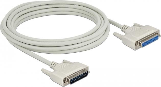 Actual product image Delock Serial cable D-Sub 25 male to female 5 m (5 m, VGA)
