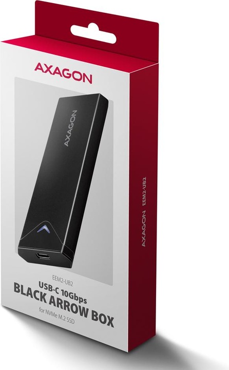 Actual product image Axagon Boitier external USB 3.2 EEM2-UB2 - NVMe M.2 Type 2280 (Noir) (M.2)