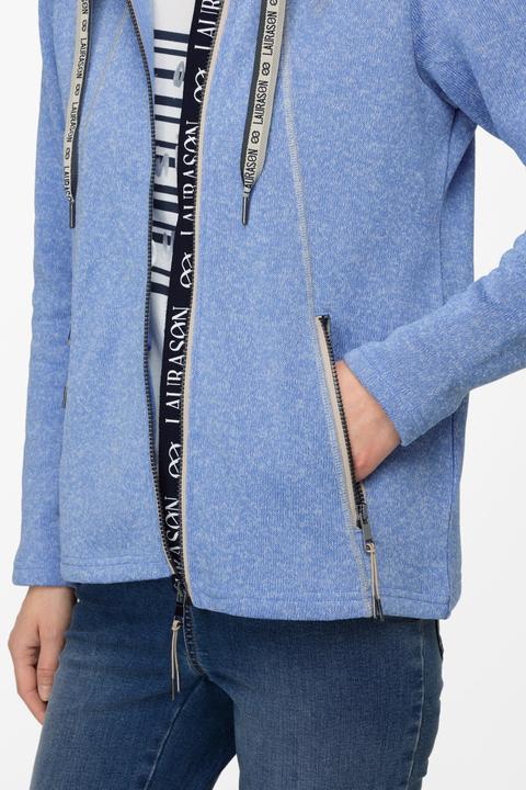 Produktbild Laurasøn Strickfleece-Jacke, Kapuze, Zipptaschen (L)