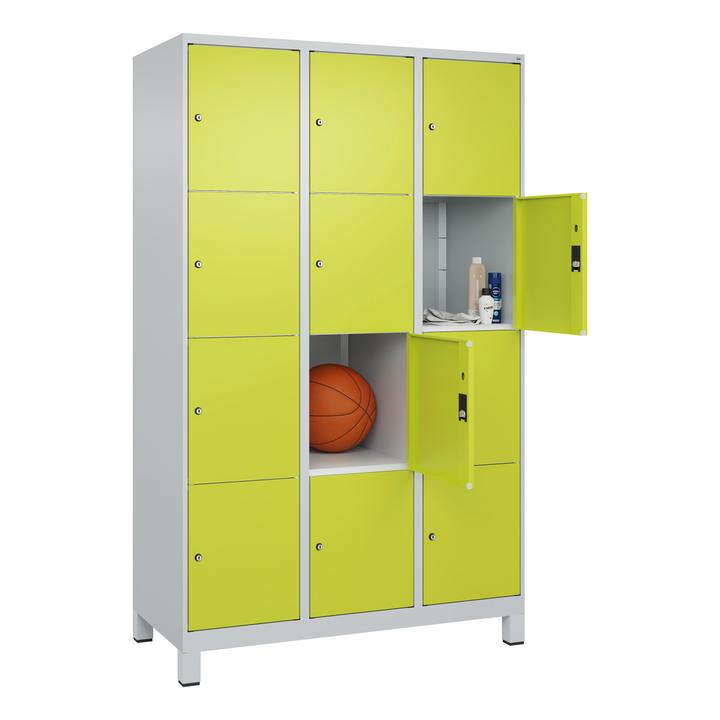 Actual product image C+P Fächerschrank Classic Plus, 4 Fächer übereinander, Abteilbreite 40 cm, mit Füssen (120 cm, 195 cm)