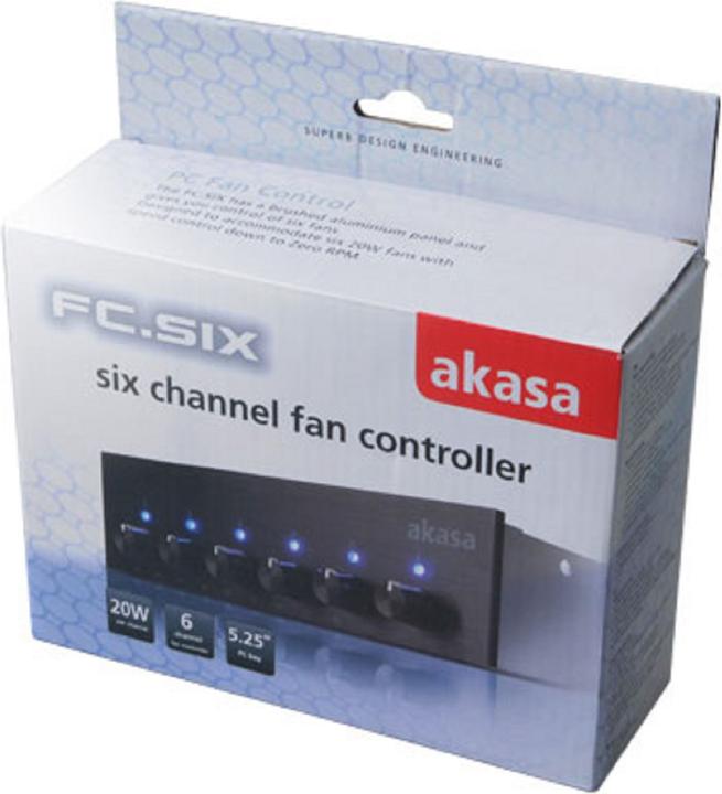 Actual product image Akasa FC.Six (6 Fan)