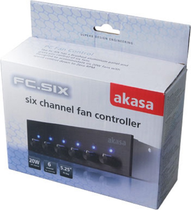 Actual product image Akasa FC.Six (6 Fan)