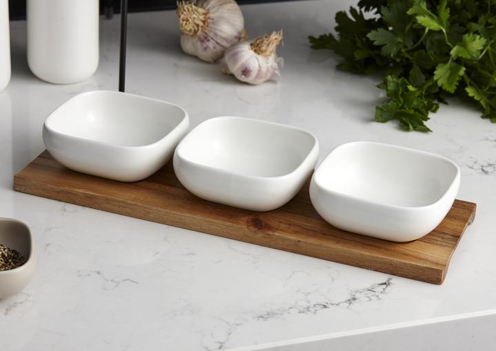 Actual product image Ladelle Essentials 4-piece bowl set - white