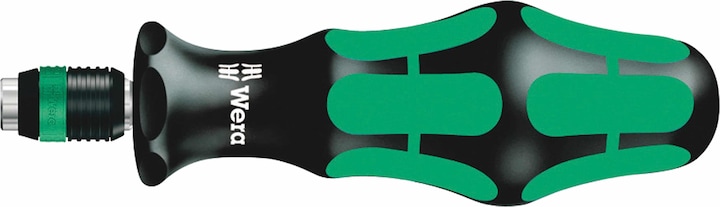 Wera 9532 Kettingklinknagel-werkplaatset, 20 stuks (zwart/groen, incl. omkeerbare bitratel, 1/4")