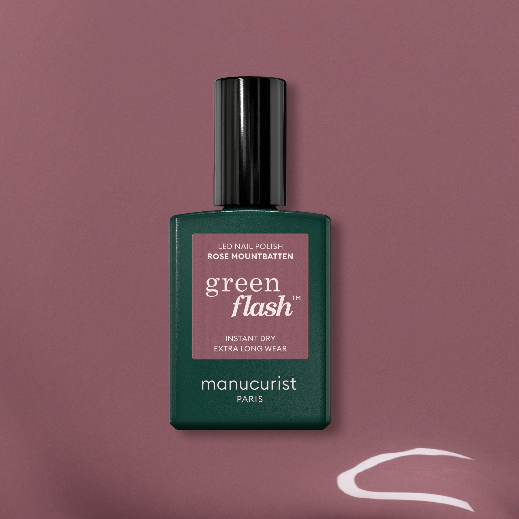 Manucurist Violett Nagellack, Green Flash Nagellack Rose Mountbatten (Lila, Farblack)