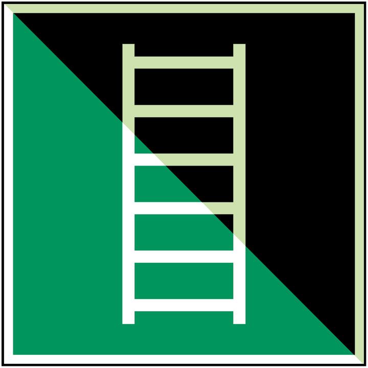 Image du produit Brady Panneau de sécurité ISO - Échelle de secours