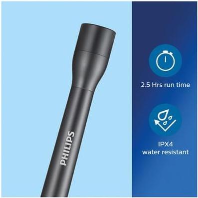 Actual product image Philips SFL4002T/10 flashlight Black Push flashlight LED (2.20 cm, 110 lm)