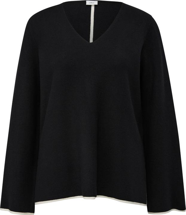 Produktbild s.Oliver Strickpullover Strickpullover aus Viskosemix (36)