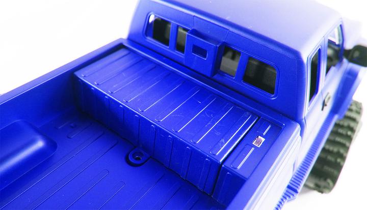 Image du produit Amewi Camionnette RC AMX RTR bleu avec roues et chaînes 4WD (RTR Prêt à fonctionner)