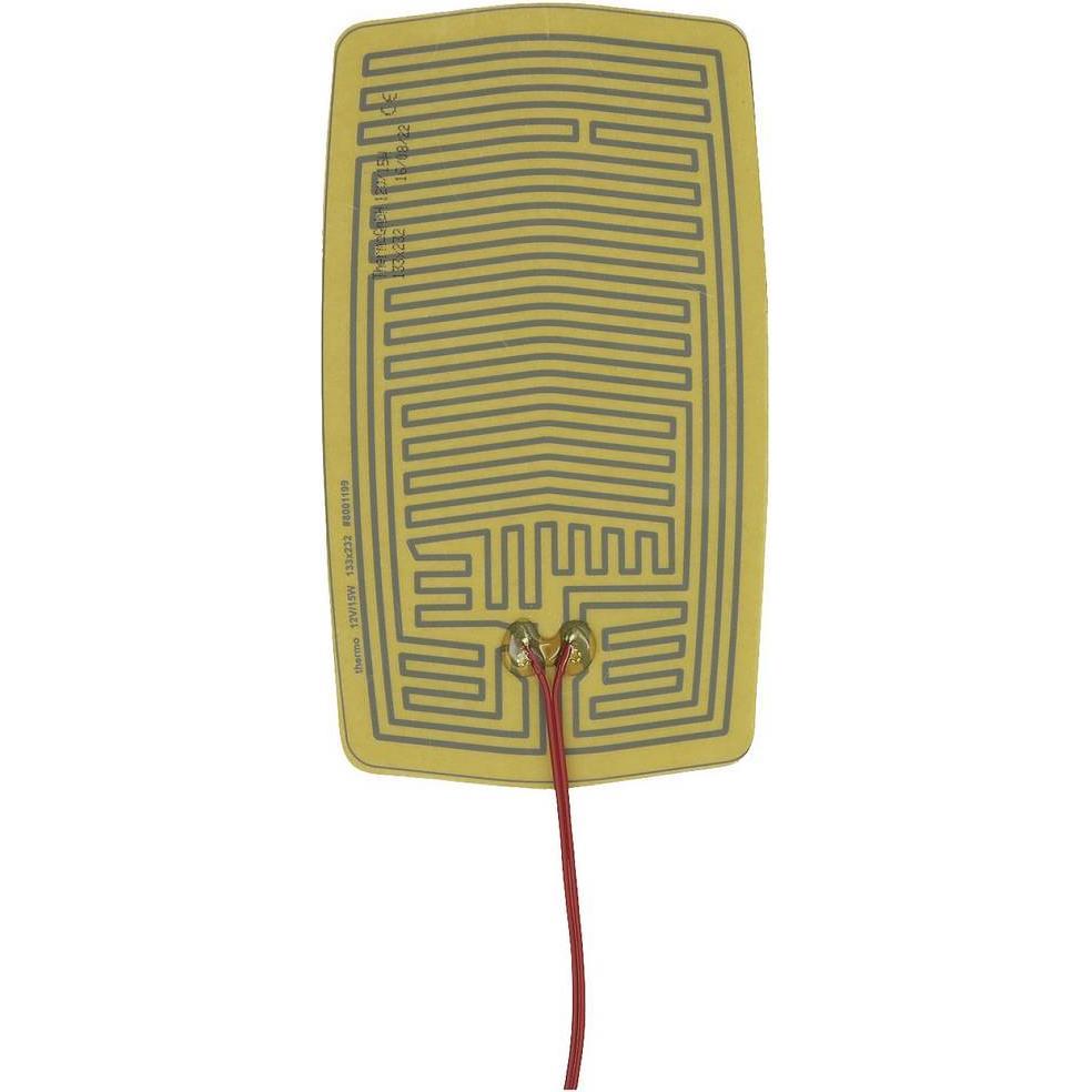 Thermo Tech Foglio riscaldante in poliestere 12 V 15 W (L x L) 232 mm x 133 mm (Foglio di riscaldamento), Accessori di elettronica + Alloggiamento