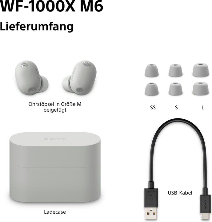 Actual product image Sony WF-1000XM6 (Digital noise cancellation, 8 h, Wireless)