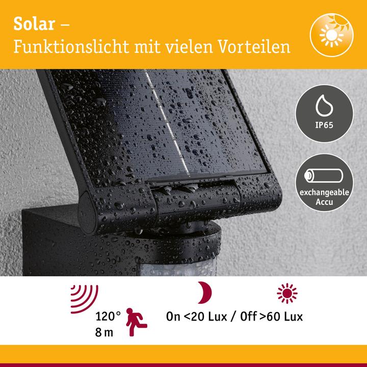 Actual product image Paulmann Lesly solar wallwasher (1600 lm, IP65)