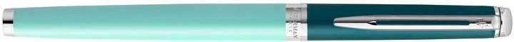 Actual product image Waterman Fountain Pen Hemisphere Colour Blocking Green C.C. F blue gift box (Silver, Green, 1 x)