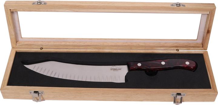 Produktbild Stoneline Chefmesser 33,2 cm, in edler Aufbewahrungsbox aus Holz (20 cm)