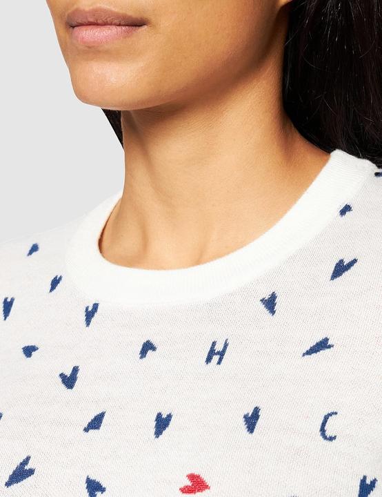 Produktbild Love Moschino Runde Hals Pullover mit Mikro Herzen Allover (38)