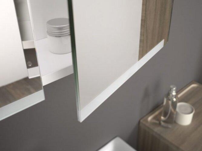 Produktbild Geberit Option Plus spiegelkast led verlichting 3deuren 90x70x15cm