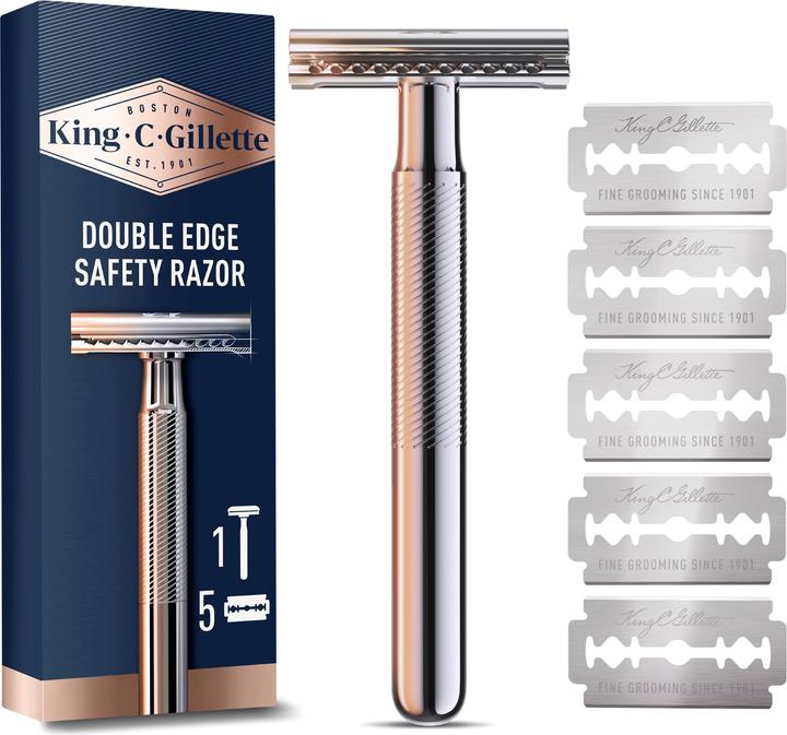 Actual product image King C. Gillette Double Edge Safety Rasor