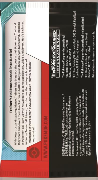 Actual product image Pokémon Journey Together (English, Booster display)
