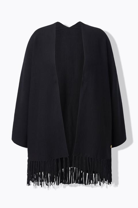 Produktbild Ulla Popken Strickjacke, Fransensaum, ohne Verschluss, Langarm (54, 56)