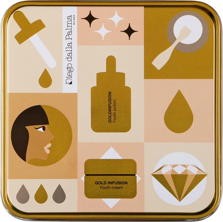 Immagine prodotto Diego dalla Palma Kit Gold Infusion (Pozione Di Giovinezza 30ml + Crema Di Giovinezza 40ml) (Set per la cura del viso)