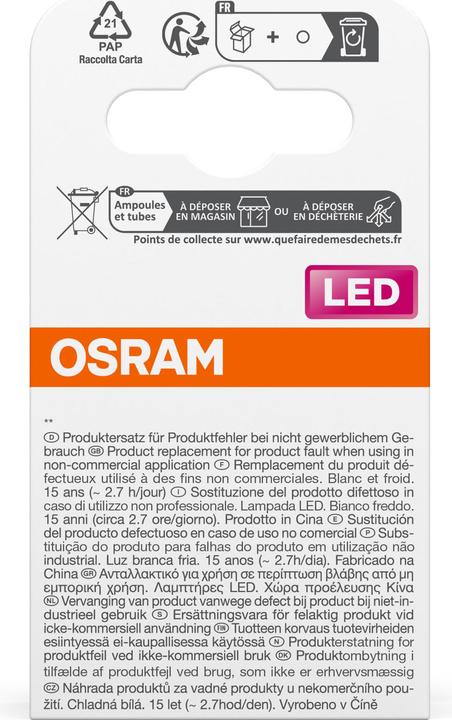 Energy Label Osram Star Par 16 (GU10, 6.90 W, 620 lm, 1 x, F)