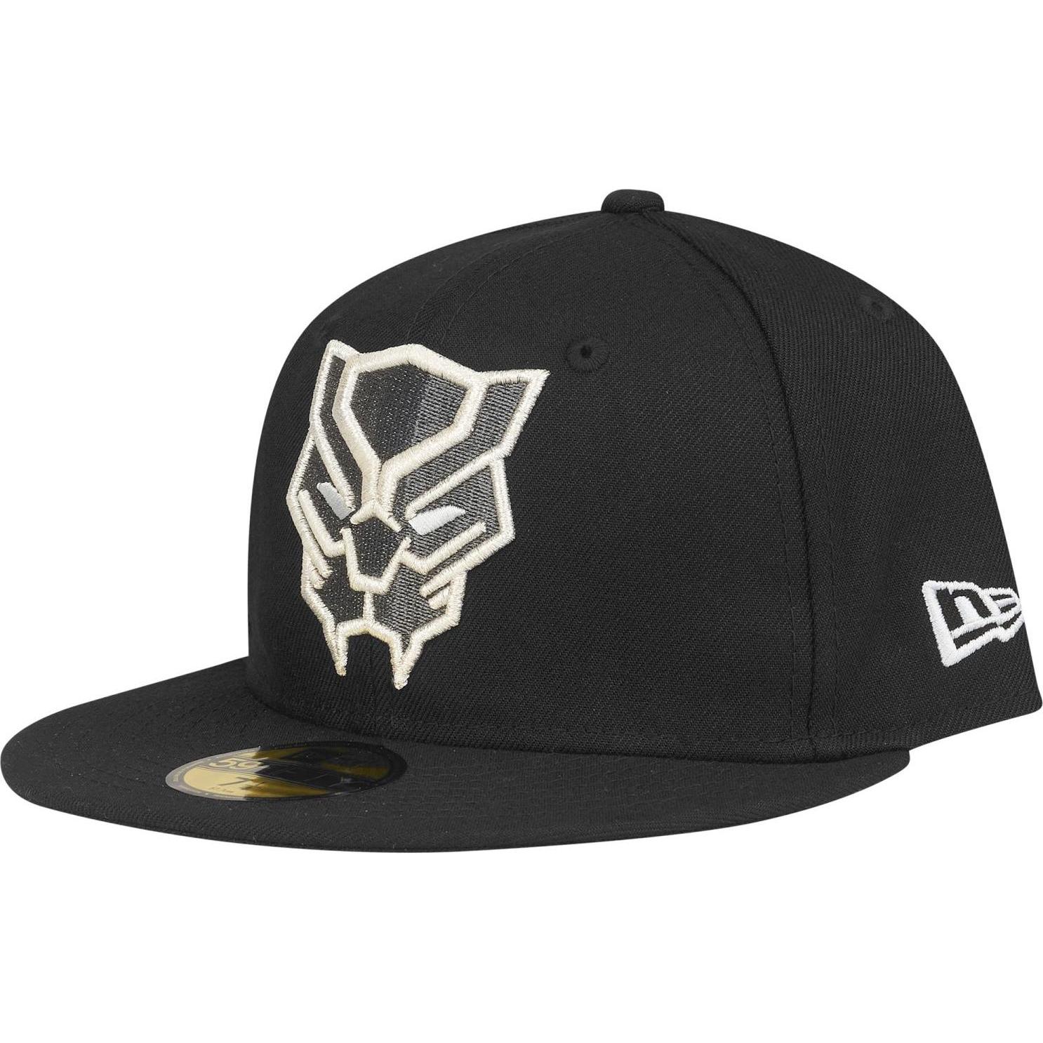 New Era, Herren, Cap, 59Fifty Fitted Cap - Black Panther schwarz - 7, Schwarz, (7)