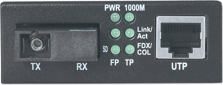 Productafbeelding Intellinet 10/100/1000Base-TX naar 1000Base-LX, SC, Single-Mode, 12,4 mi., WDM