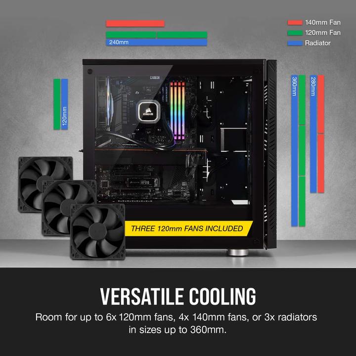 Produktbild Corsair Airflow 275R (mATX, Mini-ITX, ATX)