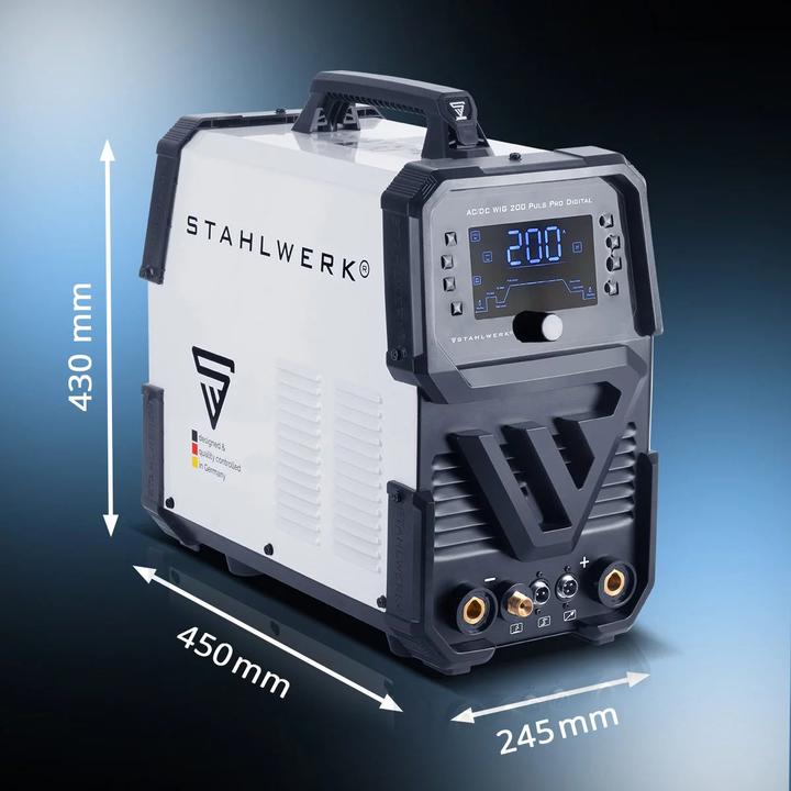 Actual product image Stahlwerk Shielding gas welder AC/DC TIG 200 Puls Pro Digital Spot 200 A