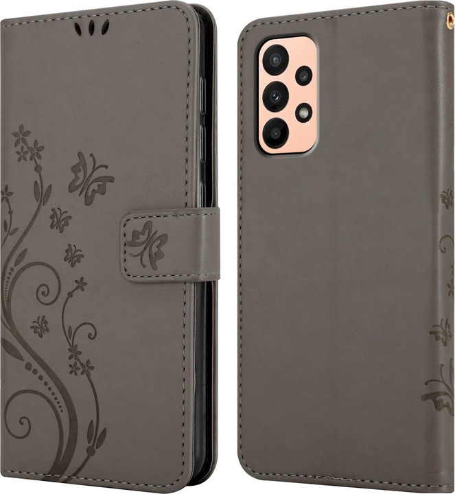 Produktbild Cadorabo Flower Book Hülle für Samsung Galaxy A23 4G (Samsung Galaxy A23)
