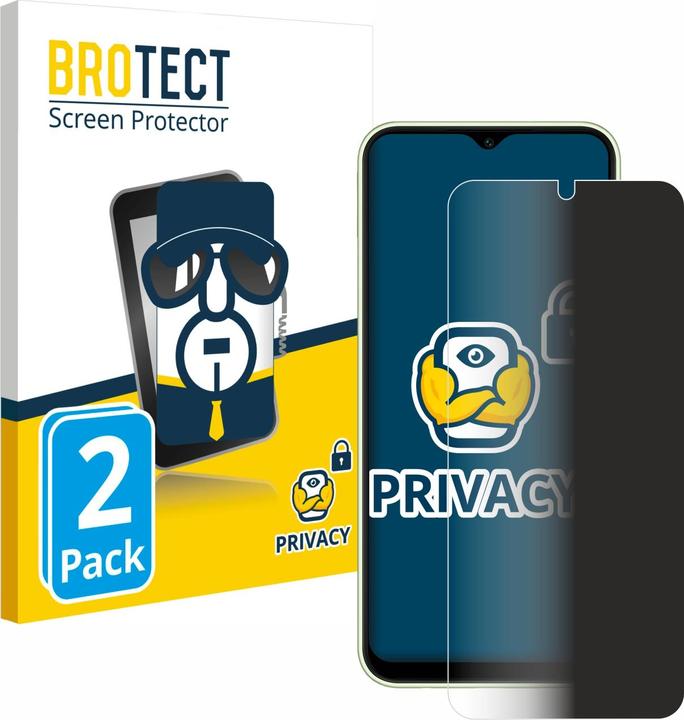 Actual product image BROTECT Anti-spy privacy film Blue light protection film (2 Piece, Samsung Galaxy A14 5G)