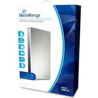 Thumbnail - MediaRange MR996 (1 TB), Externe Festplatte, Silber