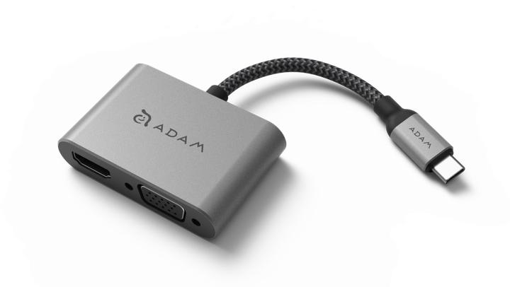 Produktbild Adam Elements USB-C auf HDMI/VGA Adapter (USB Typ-C, 14.50 cm)
