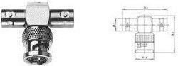 Produktbild Telegärtner BNC-T-Stück (F-M-F) (Stecker und Verbinder)