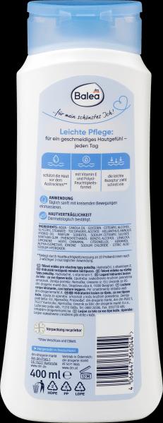 Actual product image dm Balea Body lotion light (Body lotion, 400 ml)