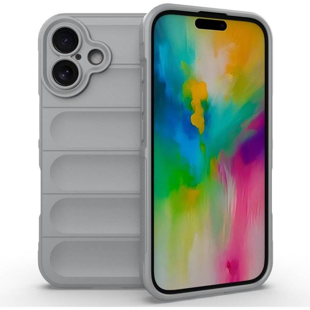 Cover-Discount iPhone 16 - Rugged Protective Hülle (Apple iPhone 16), Smartphone Hülle, Grau