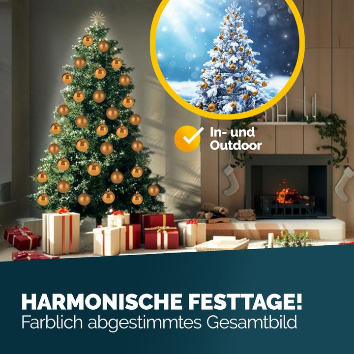 Image du produit Deuba 54tlg Boules de sapin de Noël or (54 -pièce)