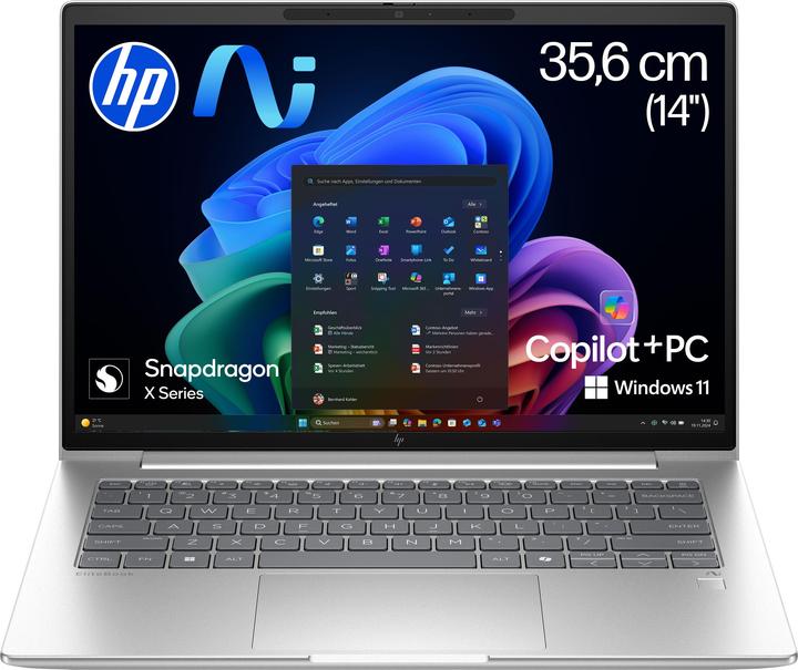 HP EliteBook 6 G1q (14", 1000 GB, 32 GB, Germany, Snapdragon X Plus X1P-42-100)