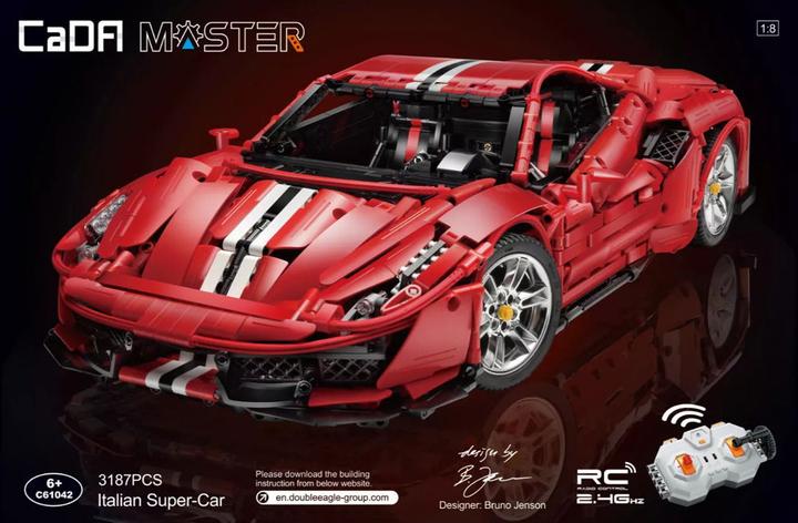 Actual product image Cada MASTER Red Super Car 1:8 incl Power System