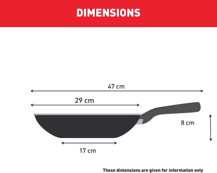 Image du produit Tefal Hard Titanium ON poêle à wok 28cm (29 cm, Wok, Aluminium)