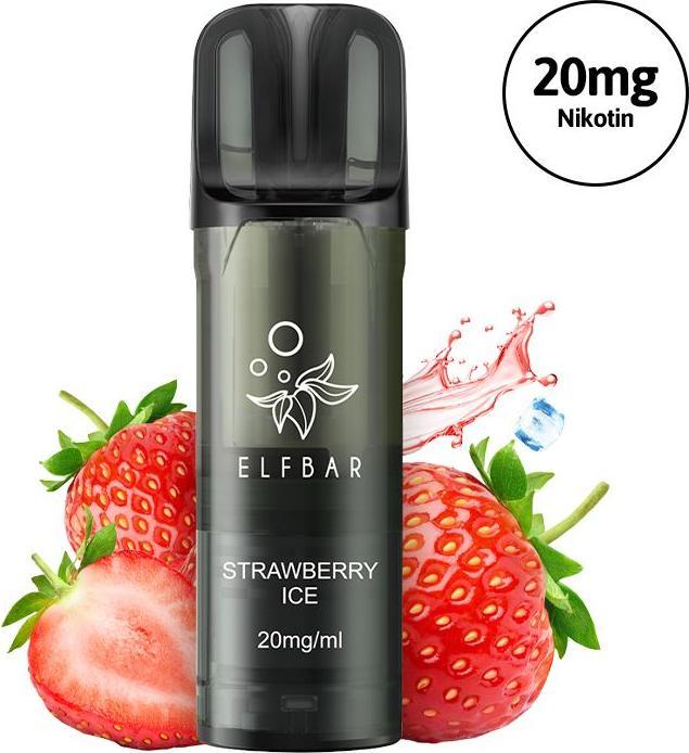 Immagine prodotto Elfbar ELFA Pro V2 - 2ml Pods 20mg, Strawberry ICE