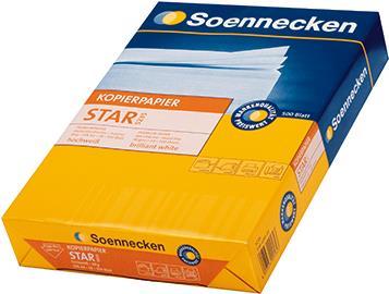 Actual product image Soennecken Copy paper Star 5235 DIN A4 80g white 500 sheets/pack. (80 g/m², 500 x, A4)