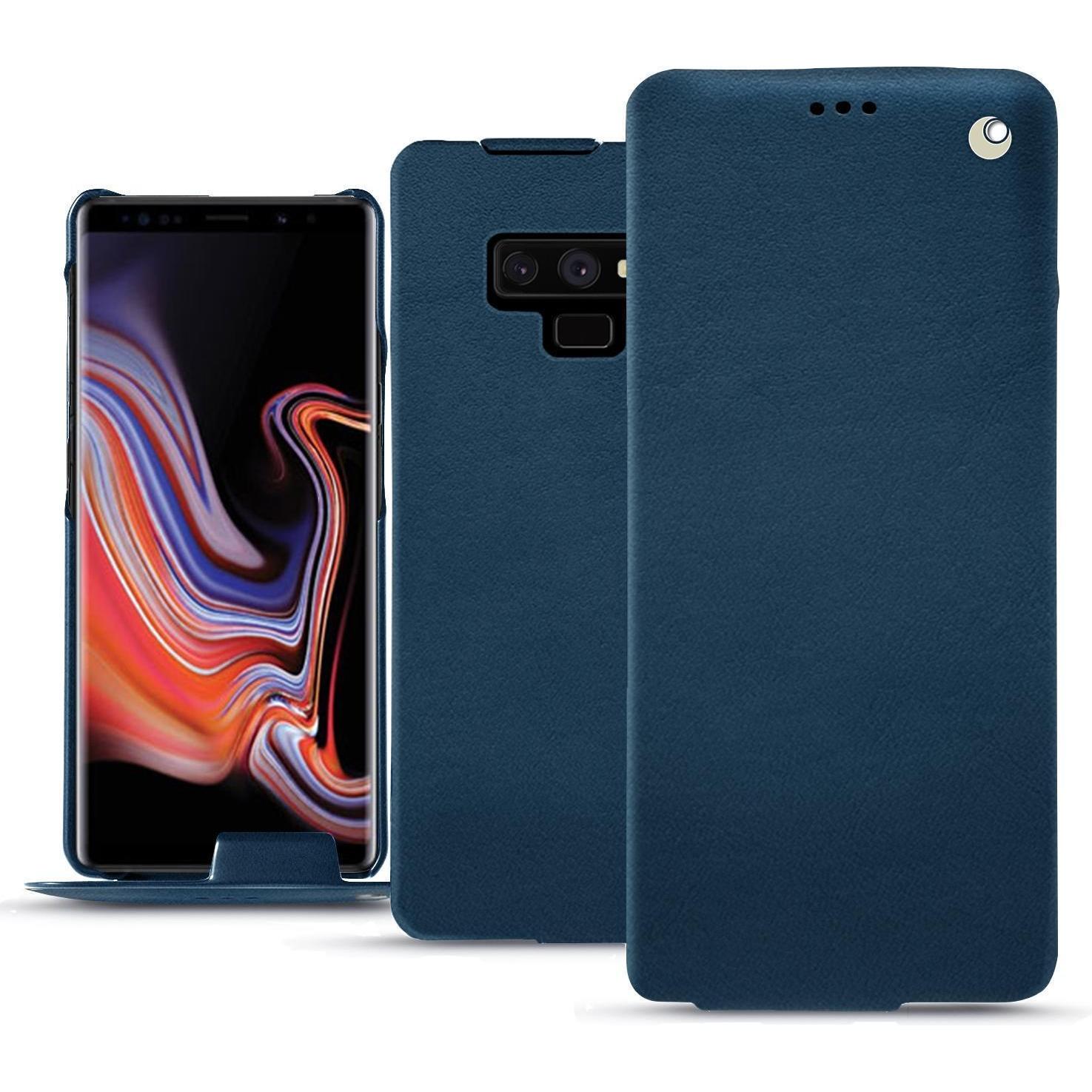 Thumbnail - Noreve Lederschutzhülle vertikal (Samsung Galaxy Note 9), Smartphone Hülle, Blau