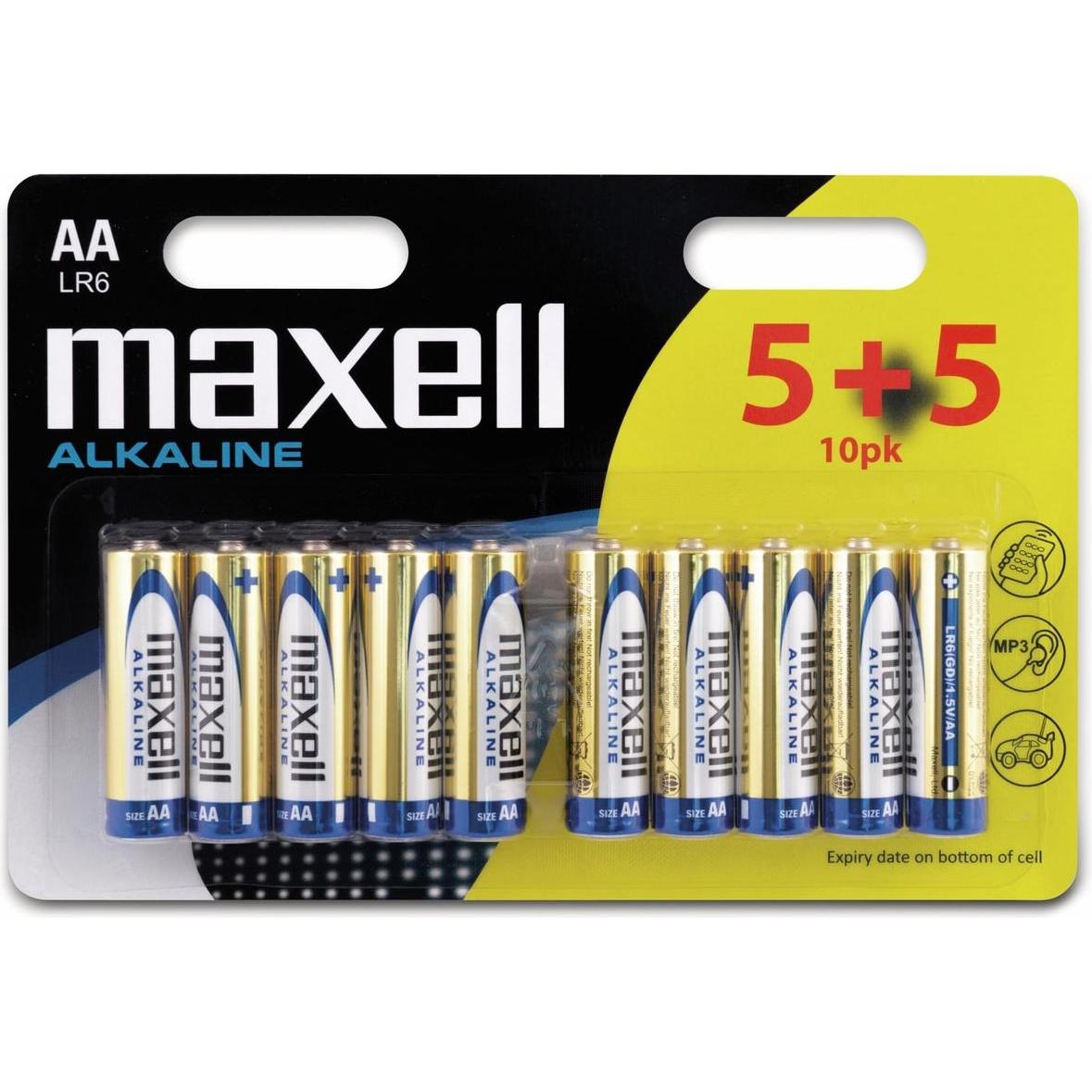 Thumbnail - Maxell Alkaline (10 Stk., AA), Batterien + Akkus